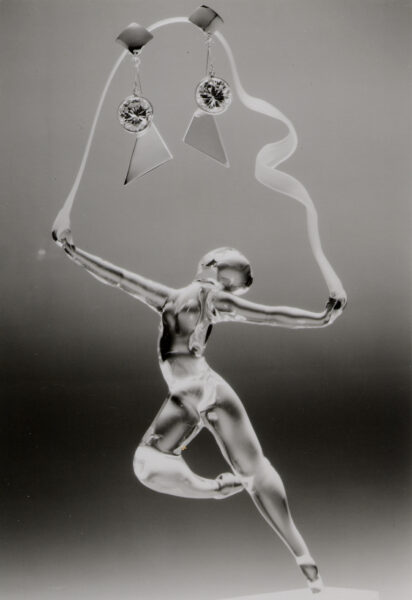 Sandy loves to work with other artists. This glass art was perfect for her 14K and cubic zirconia design.