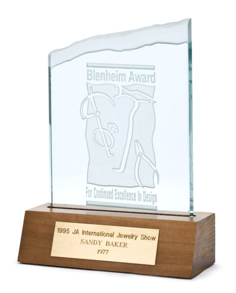 The Blenheim Award for Continued Excellence in Design, presented at the 1995 JA International Jewelry Show, recognizing her work from 1977.