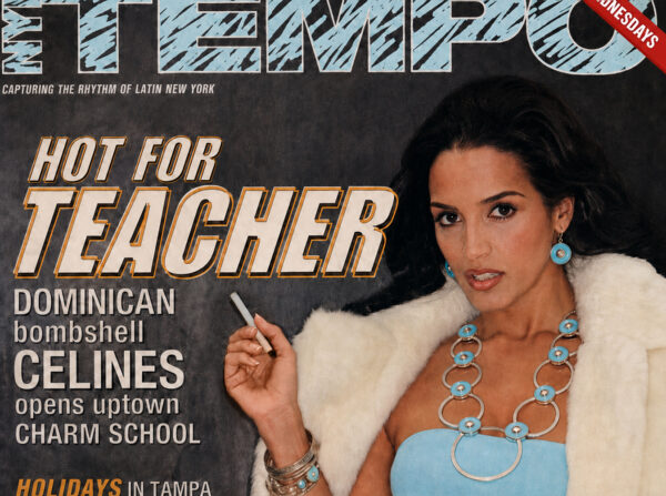 Actress, model and television host Celinés Toribio on the cover of Tempo, wearing a Sandy Baker necklace and earrings.