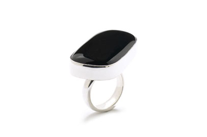 Black Onyx Roque Ring