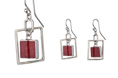 Gateway (EN6/red) Earrings